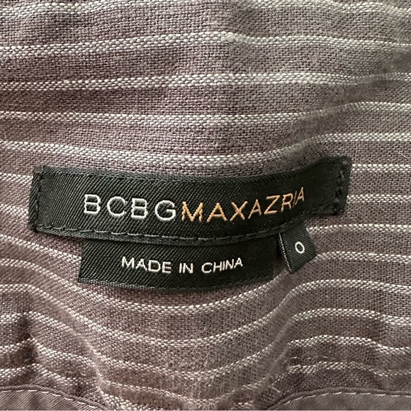 BCBG STRIPPED BELL BOTTOM PANTS - Picture 7 of 8